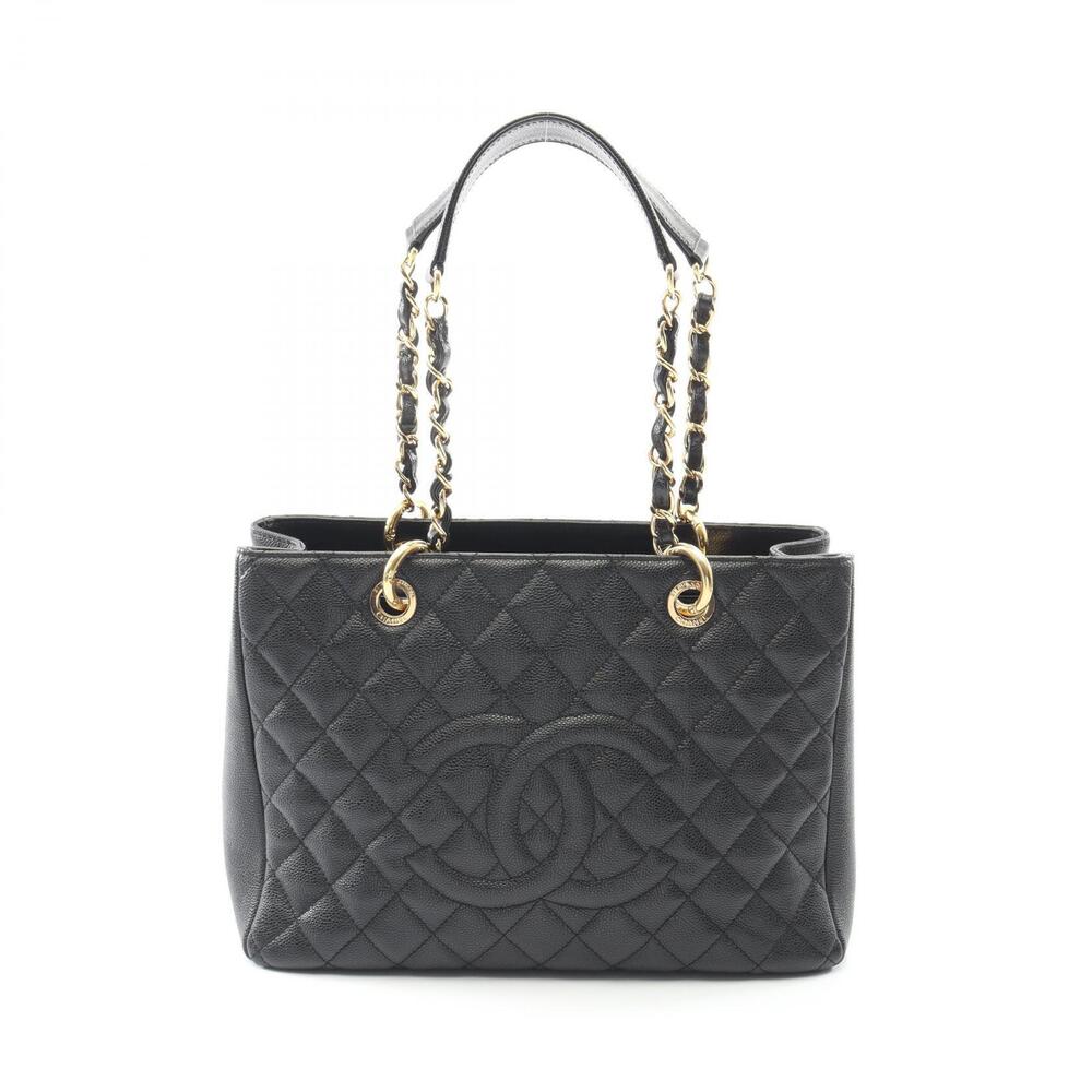 Chanel Matelasse Grand Shopping GST Tote Bag Caviar Leather Grained Calfskin